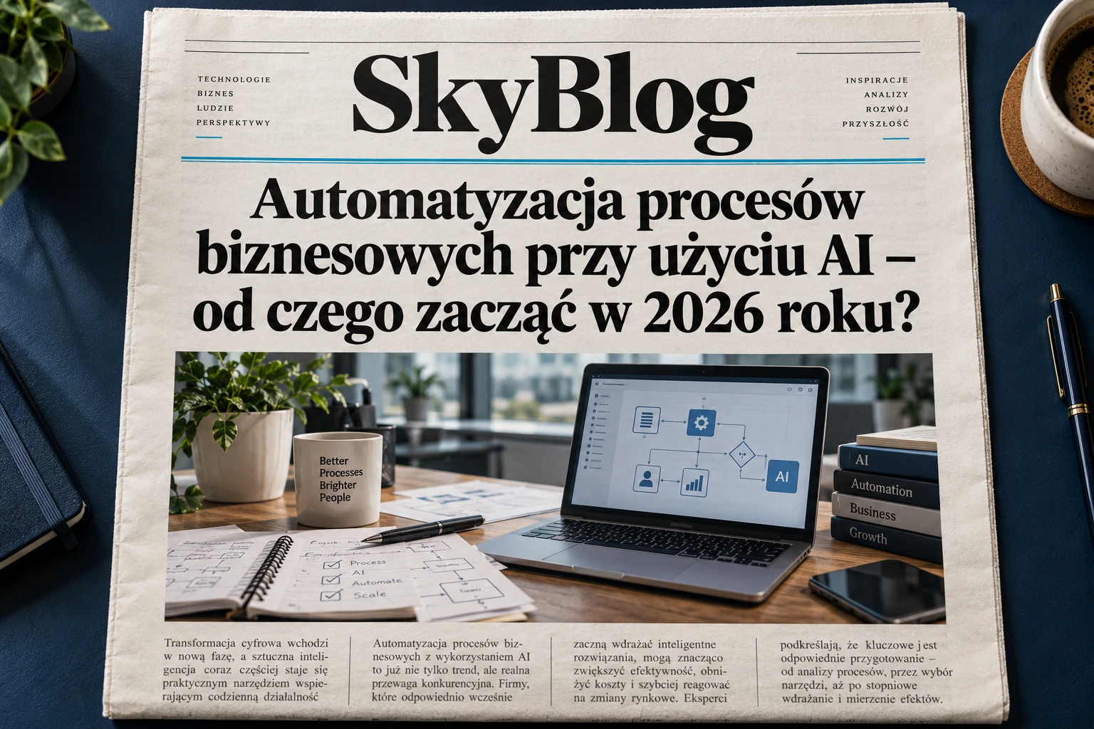 Automatyzacja procesów biznesowych przy użyciu AI – od czego zacząć w 2026 roku?